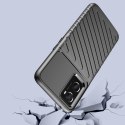 Thunder Case elastyczne pancerne etui pokrowiec Oppo A76 / Oppo A36 / Realme 9i czarny Thunder Case elastyczne pancerne etui pokrowiec Oppo A76 / Oppo A36 / Realme 9i czarny