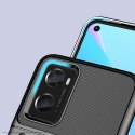 Thunder Case elastyczne pancerne etui pokrowiec Oppo A76 / Oppo A36 / Realme 9i czarny Thunder Case elastyczne pancerne etui pokrowiec Oppo A76 / Oppo A36 / Realme 9i czarny
