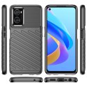 Thunder Case elastyczne pancerne etui pokrowiec Oppo A76 / Oppo A36 / Realme 9i czarny Thunder Case elastyczne pancerne etui pokrowiec Oppo A76 / Oppo A36 / Realme 9i czarny