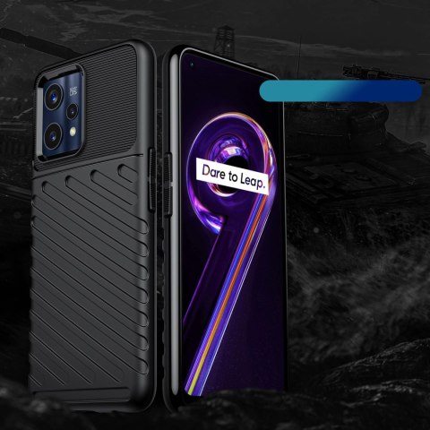 Thunder Case elastyczne pancerne etui pokrowiec Realme 9 Pro + (9 Pro Plus) czarny Thunder Case elastyczne pancerne etui pokrowiec Realme 9 Pro + (9 Pro Plus) czarny