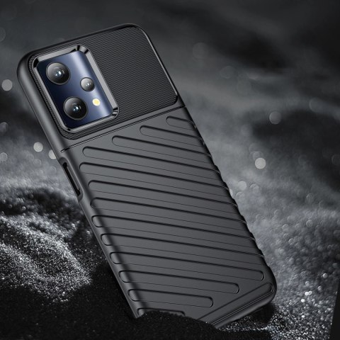 Thunder Case elastyczne pancerne etui pokrowiec Realme 9 Pro czarny Thunder Case elastyczne pancerne etui pokrowiec Realme 9 Pro czarny