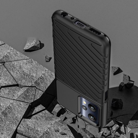 Thunder Case elastyczne pancerne etui pokrowiec Realme 9 Pro czarny Thunder Case elastyczne pancerne etui pokrowiec Realme 9 Pro czarny