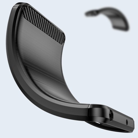 Carbon Case elastyczne etui pokrowiec Motorola Moto G Play 2022 czarny Carbon Case elastyczne etui pokrowiec Motorola Moto G Play 2022 czarny