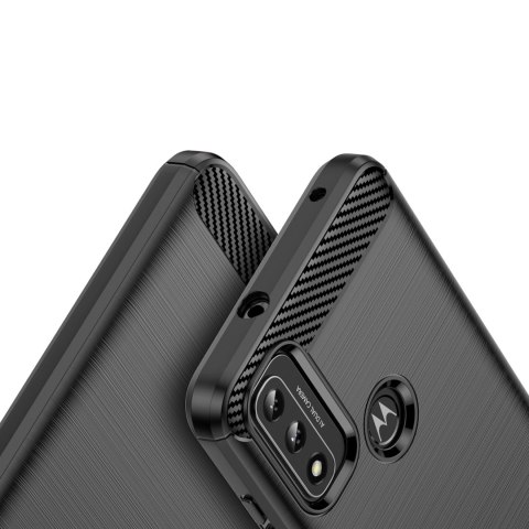 Carbon Case elastyczne etui pokrowiec Motorola Moto G Play 2022 czarny Carbon Case elastyczne etui pokrowiec Motorola Moto G Play 2022 czarny