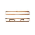 Lighting Color Case etui do Samsung Galaxy A12 5G żelowy pokrowiec ze złotą ramką biały Lighting Color Case etui do Samsung Galaxy A12 5G żelowy pokrowiec ze złotą ramką biały