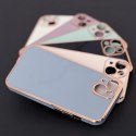 Lighting Color Case etui do Xiaomi Redmi Note 11 Pro żelowy pokrowiec ze złotą ramką biały Lighting Color Case etui do Xiaomi Redmi Note 11 Pro żelowy pokrowiec ze złotą ramką biały