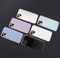 Lighting Color Case etui do Xiaomi Redmi Note 11 żelowy pokrowiec ze złotą ramką fioletowy Lighting Color Case etui do Xiaomi Redmi Note 11 żelowy pokrowiec ze złotą ramką fioletowy