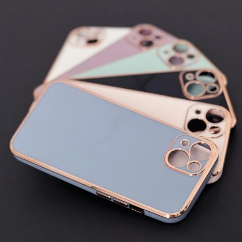 Lighting Color Case etui do Xiaomi Redmi Note 11 żelowy pokrowiec ze złotą ramką niebieski Lighting Color Case etui do Xiaomi Redmi Note 11 żelowy pokrowiec ze złotą ramką niebieski