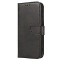 Magnet Case elegancki futerał etui pokrowiec z klapką i funkcją podstawki Oppo Find X5 Pro czarny