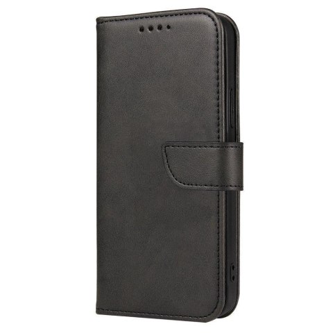 Magnet Case elegancki futerał etui pokrowiec z klapką i funkcją podstawki Oppo Find X5 Pro czarny Magnet Case elegancki futerał etui pokrowiec z klapką i funkcją podstawki Oppo Find X5 Pro czarny