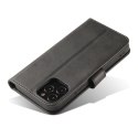 Magnet Case elegancki futerał etui pokrowiec z klapką i funkcją podstawki Oppo Find X5 Pro czarny
