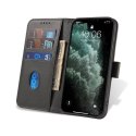 Magnet Case elegancki futerał etui pokrowiec z klapką i funkcją podstawki Oppo Find X5 Pro czarny