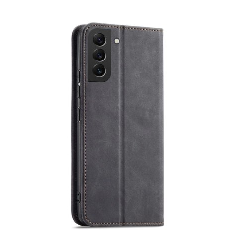 Magnet Fancy Case etui do Samsung Galaxy S22+ (S22 Plus) pokrowiec portfel na karty kartę podstawka czarny Magnet Fancy Case etui do Samsung Galaxy S22+ (S22 Plus) pokrowiec portfel na karty kartę podstawka czarny