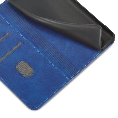 Magnet Fancy Case etui do Samsung Galaxy S22+ (S22 Plus) pokrowiec portfel na karty kartę podstawka niebieski Magnet Fancy Case etui do Samsung Galaxy S22+ (S22 Plus) pokrowiec portfel na karty kartę podstawka niebieski