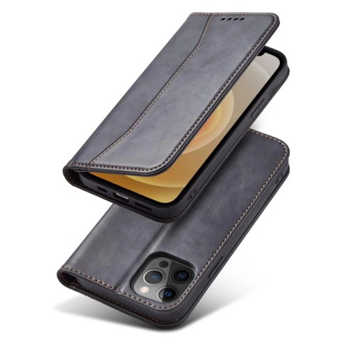 Magnet Fancy Case etui do iPhone 12 Pro Max pokrowiec portfel na karty kartę podstawka czarny Magnet Fancy Case etui do iPhone 12 Pro Max pokrowiec portfel na karty kartę podstawka czarny