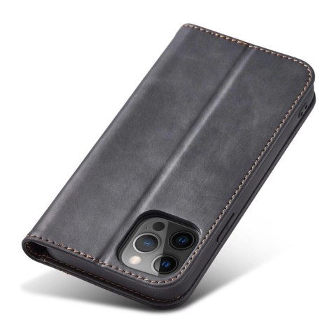 Magnet Fancy Case etui do iPhone 12 Pro Max pokrowiec portfel na karty kartę podstawka czarny Magnet Fancy Case etui do iPhone 12 Pro Max pokrowiec portfel na karty kartę podstawka czarny