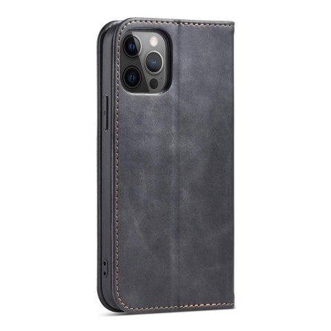 Magnet Fancy Case etui do iPhone 12 Pro Max pokrowiec portfel na karty kartę podstawka czarny Magnet Fancy Case etui do iPhone 12 Pro Max pokrowiec portfel na karty kartę podstawka czarny