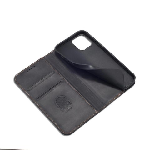 Magnet Fancy Case etui do iPhone 12 Pro Max pokrowiec portfel na karty kartę podstawka czarny Magnet Fancy Case etui do iPhone 12 Pro Max pokrowiec portfel na karty kartę podstawka czarny