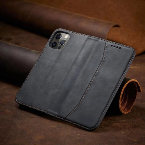 Magnet Fancy Case etui do iPhone 12 Pro Max pokrowiec portfel na karty kartę podstawka czarny Magnet Fancy Case etui do iPhone 12 Pro Max pokrowiec portfel na karty kartę podstawka czarny