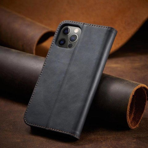 Magnet Fancy Case etui do iPhone 12 Pro Max pokrowiec portfel na karty kartę podstawka czarny Magnet Fancy Case etui do iPhone 12 Pro Max pokrowiec portfel na karty kartę podstawka czarny