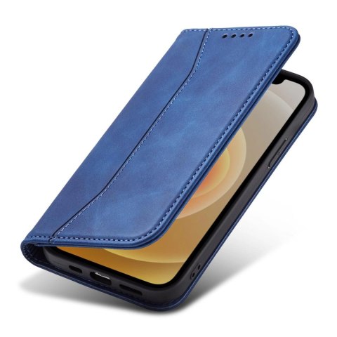 Magnet Fancy Case etui do iPhone 12 Pro Max pokrowiec portfel na karty kartę podstawka niebieski Magnet Fancy Case etui do iPhone 12 Pro Max pokrowiec portfel na karty kartę podstawka niebieski
