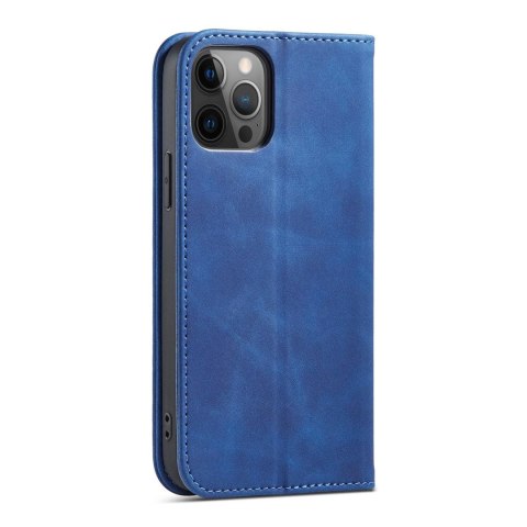 Magnet Fancy Case etui do iPhone 12 Pro Max pokrowiec portfel na karty kartę podstawka niebieski Magnet Fancy Case etui do iPhone 12 Pro Max pokrowiec portfel na karty kartę podstawka niebieski