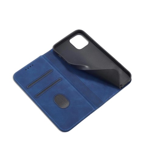 Magnet Fancy Case etui do iPhone 12 Pro Max pokrowiec portfel na karty kartę podstawka niebieski Magnet Fancy Case etui do iPhone 12 Pro Max pokrowiec portfel na karty kartę podstawka niebieski
