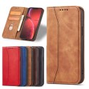 Magnet Fancy Case etui do iPhone 13 Pro Max pokrowiec portfel na karty kartę podstawka brązowy