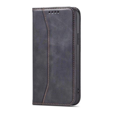 Magnet Fancy Case etui do iPhone 13 Pro Max pokrowiec portfel na karty kartę podstawka czarny Magnet Fancy Case etui do iPhone 13 Pro Max pokrowiec portfel na karty kartę podstawka czarny