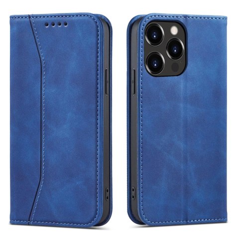 Magnet Fancy Case etui do iPhone 13 Pro Max pokrowiec portfel na karty kartę podstawka niebieski Magnet Fancy Case etui do iPhone 13 Pro Max pokrowiec portfel na karty kartę podstawka niebieski