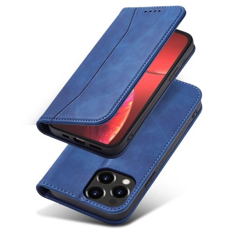 Magnet Fancy Case etui do iPhone 13 Pro pokrowiec portfel na karty kartę podstawka niebieski Magnet Fancy Case etui do iPhone 13 Pro pokrowiec portfel na karty kartę podstawka niebieski