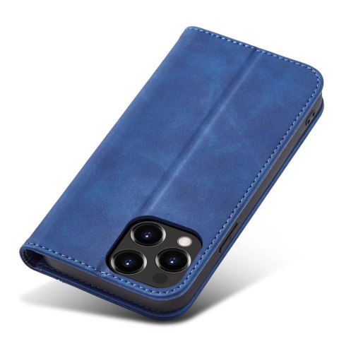 Magnet Fancy Case etui do iPhone 13 Pro pokrowiec portfel na karty kartę podstawka niebieski Magnet Fancy Case etui do iPhone 13 Pro pokrowiec portfel na karty kartę podstawka niebieski