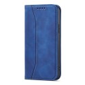 Magnet Fancy Case etui do iPhone 13 Pro pokrowiec portfel na karty kartę podstawka niebieski