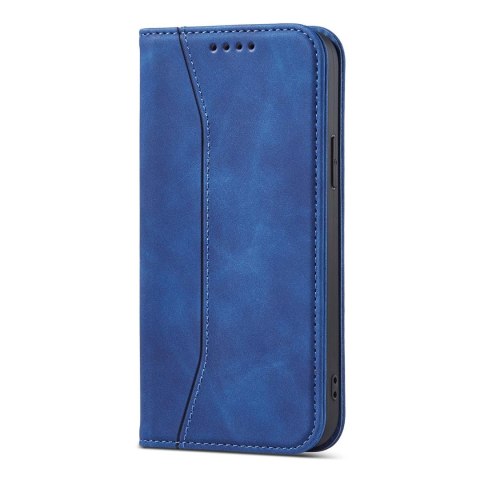 Magnet Fancy Case etui do iPhone 13 Pro pokrowiec portfel na karty kartę podstawka niebieski Magnet Fancy Case etui do iPhone 13 Pro pokrowiec portfel na karty kartę podstawka niebieski