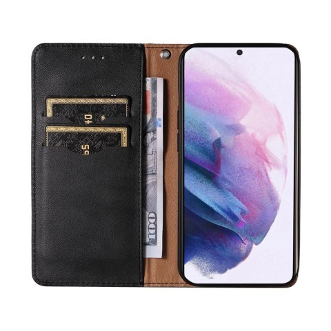 Magnet Strap Case etui do Samsung Galaxy S22+ (S22 Plus) pokrowiec portfel + mini smycz zawieszka czarny Magnet Strap Case etui do Samsung Galaxy S22+ (S22 Plus) pokrowiec portfel + mini smycz zawieszka czarny