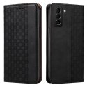 Magnet Strap Case etui do Samsung Galaxy S22+ (S22 Plus) pokrowiec portfel + mini smycz zawieszka czarny