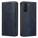 Magnet Strap Case etui do Samsung Galaxy S22+ (S22 Plus) pokrowiec portfel + mini smycz zawieszka niebieski