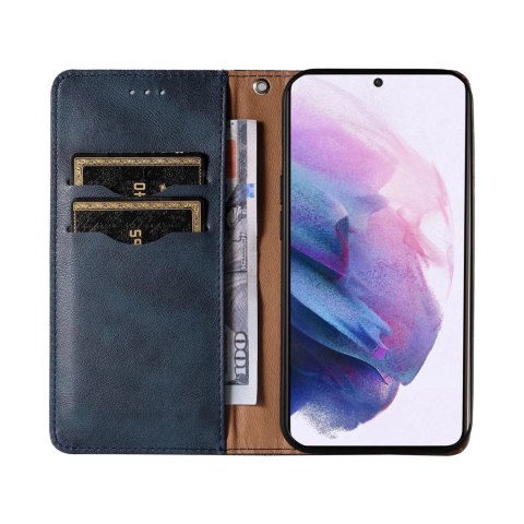 Magnet Strap Case etui do Samsung Galaxy S22+ (S22 Plus) pokrowiec portfel + mini smycz zawieszka niebieski Magnet Strap Case etui do Samsung Galaxy S22+ (S22 Plus) pokrowiec portfel + mini smycz zawieszka niebieski