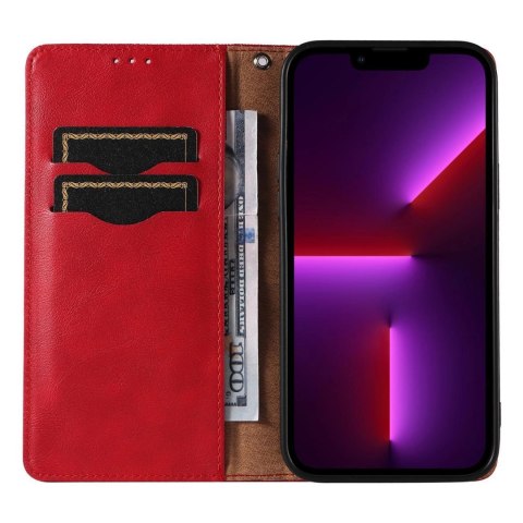 Magnet Strap Case etui do iPhone 12 Pro Max pokrowiec portfel + mini smycz zawieszka czerwony Magnet Strap Case etui do iPhone 12 Pro Max pokrowiec portfel + mini smycz zawieszka czerwony