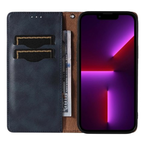 Magnet Strap Case etui do iPhone 12 Pro Max pokrowiec portfel + mini smycz zawieszka niebieski Magnet Strap Case etui do iPhone 12 Pro Max pokrowiec portfel + mini smycz zawieszka niebieski