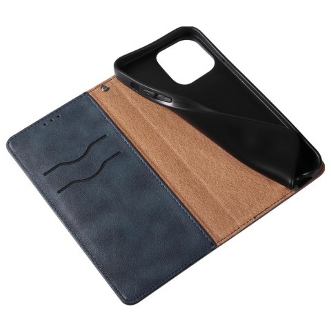 Magnet Strap Case etui do iPhone 12 Pro Max pokrowiec portfel + mini smycz zawieszka niebieski Magnet Strap Case etui do iPhone 12 Pro Max pokrowiec portfel + mini smycz zawieszka niebieski