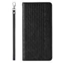 Magnet Strap Case etui do iPhone 13 Pro Max pokrowiec portfel + mini smycz zawieszka czarny