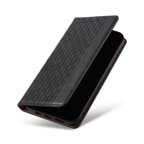 Magnet Strap Case etui do iPhone 13 Pro Max pokrowiec portfel + mini smycz zawieszka czarny Magnet Strap Case etui do iPhone 13 Pro Max pokrowiec portfel + mini smycz zawieszka czarny