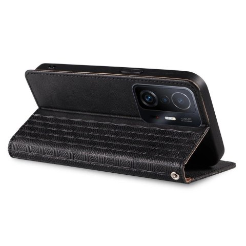 Magnet Strap Case etui do Xiaomi Redmi Note 11 Pro pokrowiec portfel + mini smycz zawieszka czarny Magnet Strap Case etui do Xiaomi Redmi Note 11 Pro pokrowiec portfel + mini smycz zawieszka czarny