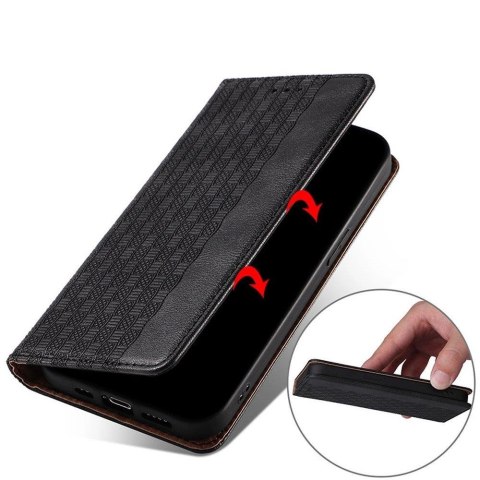 Magnet Strap Case etui do Xiaomi Redmi Note 11 Pro pokrowiec portfel + mini smycz zawieszka czarny Magnet Strap Case etui do Xiaomi Redmi Note 11 Pro pokrowiec portfel + mini smycz zawieszka czarny