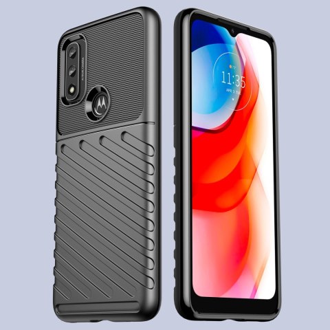 Thunder Case elastyczne pancerne etui pokrowiec Motorola Moto G Play 2022 czarny Thunder Case elastyczne pancerne etui pokrowiec Motorola Moto G Play 2022 czarny