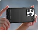 Carbon Case etui iPhone 14 Pro elastyczny żelowy pokrowiec na tył plecki czarny Carbon Case etui iPhone 14 Pro elastyczny żelowy pokrowiec na tył plecki czarny