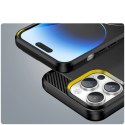 Carbon Case etui iPhone 14 Pro elastyczny żelowy pokrowiec na tył plecki czarny Carbon Case etui iPhone 14 Pro elastyczny żelowy pokrowiec na tył plecki czarny