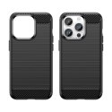 Carbon Case etui iPhone 14 Pro elastyczny żelowy pokrowiec na tył plecki czarny Carbon Case etui iPhone 14 Pro elastyczny żelowy pokrowiec na tył plecki czarny