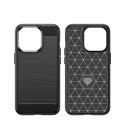 Carbon Case etui iPhone 14 Pro elastyczny żelowy pokrowiec na tył plecki czarny Carbon Case etui iPhone 14 Pro elastyczny żelowy pokrowiec na tył plecki czarny